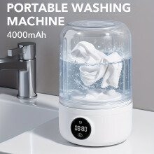 Portable Mini Washing Machine USB Rechargeable 4000mAh