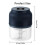 USB Rechargeable Garlic Chopper Blue Portable Mini Food 2