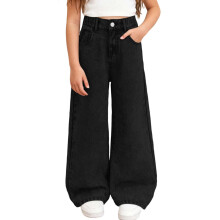 High Waist Flared Jeans for Young Women Stretch Denim Wide