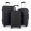 Oypla Oypla 20", 24", 28" 3pc Hard Shell ABS Luggage Suitcase Set 1