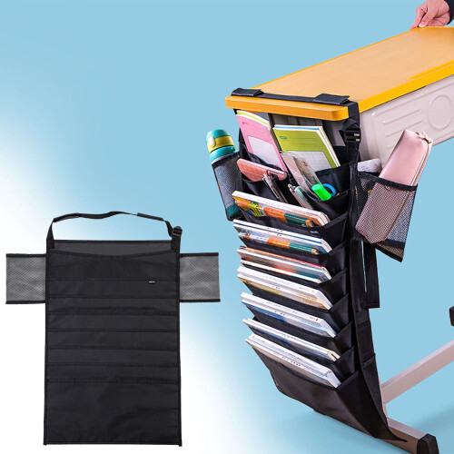 Desk Hanging Book Bag for Students Vertical Organizer