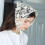 Women's Polyester Lace Triangular Headband White 8