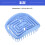 Shower Hair Tangle Detangler Blue 2 Pcs 3