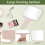 Hand Mirror with Handle Pink 6.3 x 11 Inch 3