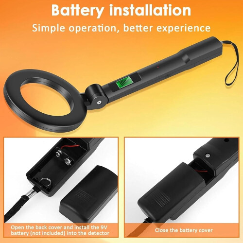 Foldable Handheld Metal Detector with LCD Display 3 Modes 1