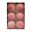Christmas Ornament Balls Orange 6 pcs 8