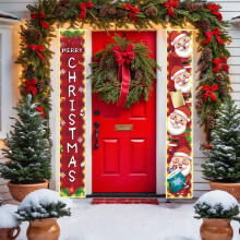 AuroraX LED Christmas Banner 12x71in 2 pcs Indoor Outdoor