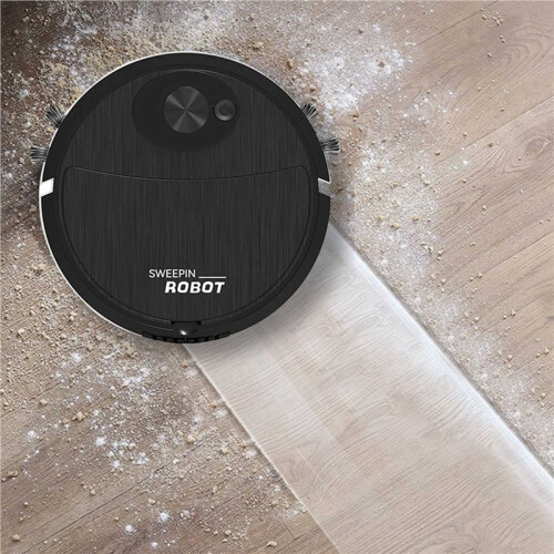 3X  Cleaning Sweeping Robot Automatic Vacuum Robot Ultra Thin Silent Cleaning Hard Floor Cleaning Machine,Black 2
