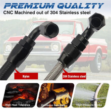 25Inch 6AN Power Steering Pump Hose Kit for Chevy C10 LS Swap Connects for  Type 2 Pressure