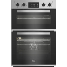 Beko BBXDF22300S Built In Electric Double Oven - Silver - A Rated