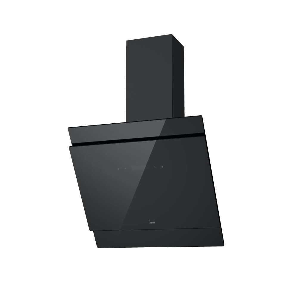 Hoover Hdg6dch3b 60Cm Ceiling Cooker Hood For Ducted/Recirculating Ventilation - Black Glass