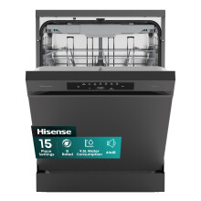 Hisense Hi4 Standard Dishwasher - Black - B Rated