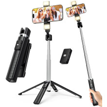 41in Selfie Stick Tripod with Remote 2 LED Fill Lights and Adjustable Lighting