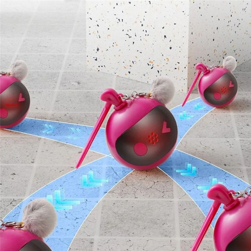 Interactive Cat Toy Automatic Rolling  with Lights Type-C Rechargeable for Cats and Dogs Motion-Sensing Fun