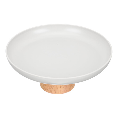 Wooden Footed Cake Tray Display Plate