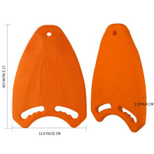 3X Orange Swim Board EVA Back Float Kickboard SäKer TräningshjäLpplatta Surfvatten för Vuxna Barn Simbassängtillbehör