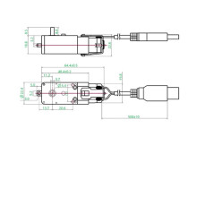 Pour les Pièces Standard de Modèles Imprimés en 3D Tuozhu : Moteur à Engrenages TT DC5V59RPM Mono-Axe (2 Pièce) - pour LA001 pour