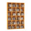 CD Storage Unit with Adjustable Shelves, 89 x 130.5 cm, Beech Wood Finish 2