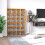 CD Storage Unit with Adjustable Shelves, 89 x 130.5 cm, Beech Wood Finish 3