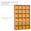 CD Storage Unit with Adjustable Shelves, 89 x 130.5 cm, Beech Wood Finish 7