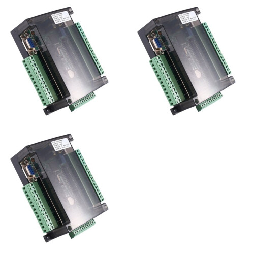 3X FX3U-24MR PLC Industrial Control Board 14 Input 10 Output 6AD 2DA with 485 Communication and RTC(A)