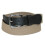 Boston Leather Men's Cotton Web Belt with Leather Tabs 1