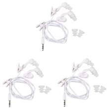 3X Ecouteur A L'Epreuve de L'Eau Intra-Auriculaire pour MP3 MP4 Blanc Sous-