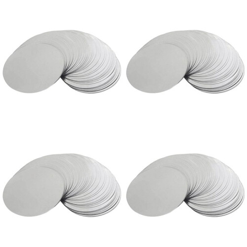 1200 Pcs 3 Inch Silver Wine Pourer Discs Drip-Proof Drip Pouring Pour Spout Pour Wine Thin Slice