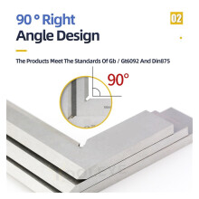 90 Degree Edge Square Ruler for Woodworking and Metal