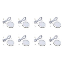 8X 12V Led Lumiere Rv Campeur Remorque Bateau Interieur Plafond Vers le Bas Toit Lampe Blanc Chaud