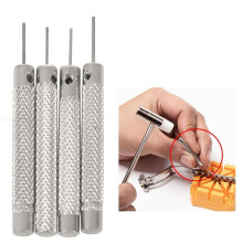 8Pcs Watch Repair Tool Pin Punch 0.7mm/0.8mm/0.9mm/1.0mm Watchmaker Band Strap Bracelet Steel Punch Link Pin Remover