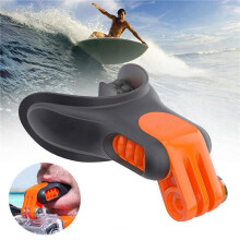 2X Accessoires de Caméra Portables Remarquables à Montage Buccal Morsure D'Embout de Surf pour Caméras D'Action  Hero 7/6/5