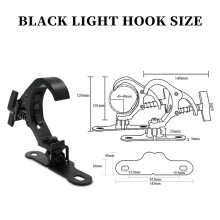 2Pair Aluminum Stage Light Hook Moving Light Truss Clip Safety Load 150KG for DJ Disco Stage Equipment(B)