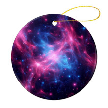 Starry Sky Galaxy Ornament Glow-in-the-Dark Cosmic Blue