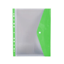 Plastic Envelopes File Folders A4 Clear with Label Pockets