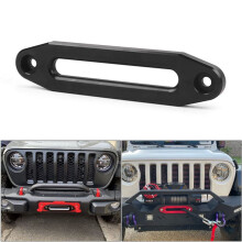 2Stück 10 Zoll 12000 DBS Seilführungsklüse für Seilwinde Aus Aluminium für Offroad-4WD-Seil, Silberfarbene Seilführungsdrahtführung Schwarz