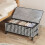 Houndstooth Under-Bed Storage Box with Wheels Rectangular 1