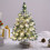 Lighted Flocked Christmas Tree White Tabletop Decor 1