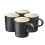 Cooks Professional (Black) Cooks Professional 4 Piece Mug Set 240ml 1