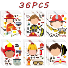 Grobro7 Fire Fighter Stickers Wall Book Pencil Case Decor 6