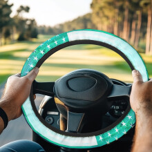 American Flag Golf Cart Steering Wheel Cover Compatible