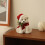Christmas Tabletop Decorations White Plastic Bear Scene 1