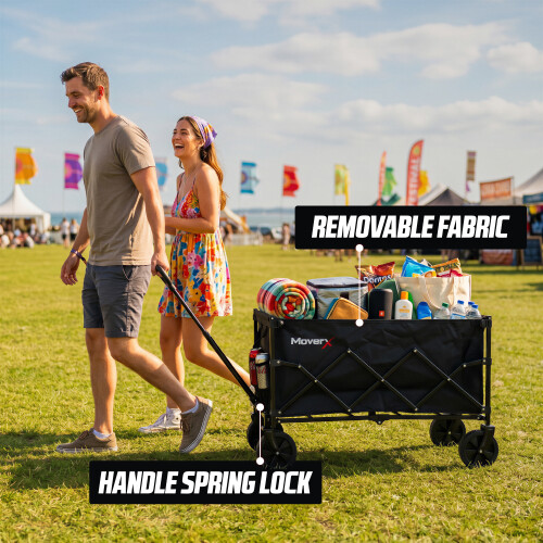 MoverX 150L Folding Camping Trolley Festival Wagon 1