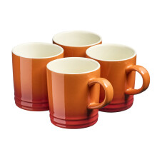 (Orange) Cooks Professional 4 Piece Mug Set 240ml