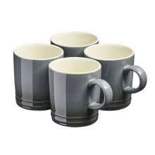 (Grey) Cooks Professional 4 Piece Mug Set 240ml