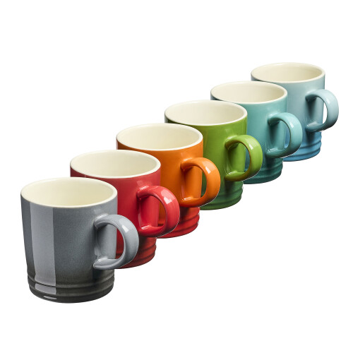 Cooks Professional Cooks Professional 6 Piece Mug Set 240ml | Multicolour 1