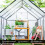 190 x 190cm Walk-In Polycarbonate Greenhouse 6