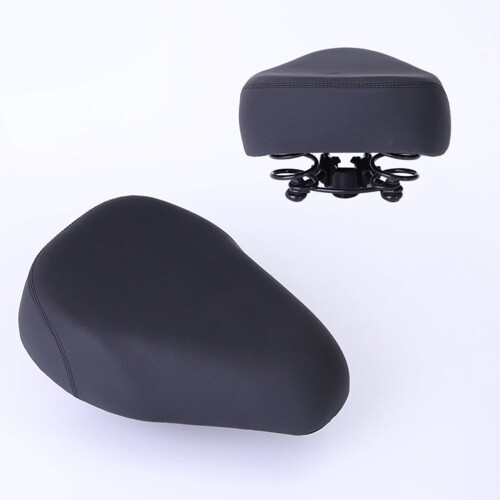 Bike Saddle Black Sponge Shock Absorbing 1 Pack