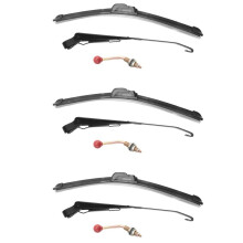 3X Kit D'Essuie-Glace Manuel UTV 350X400MM pour  Ranger RZR 800 900 1000 Can Am