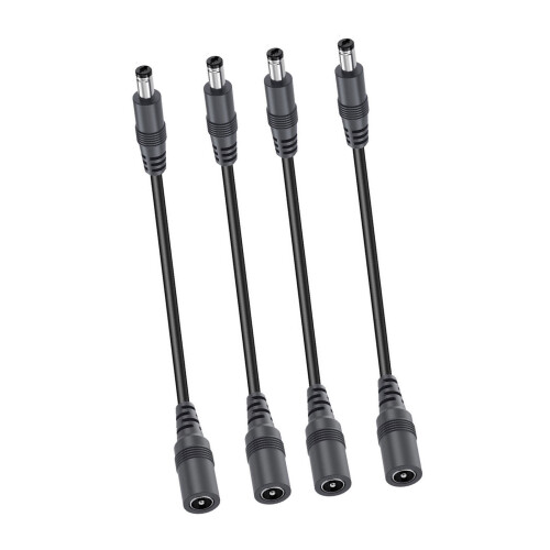 Flexible Power Extension Cable 22AWG DC5.5x2.1mm 2/4/6/8/10